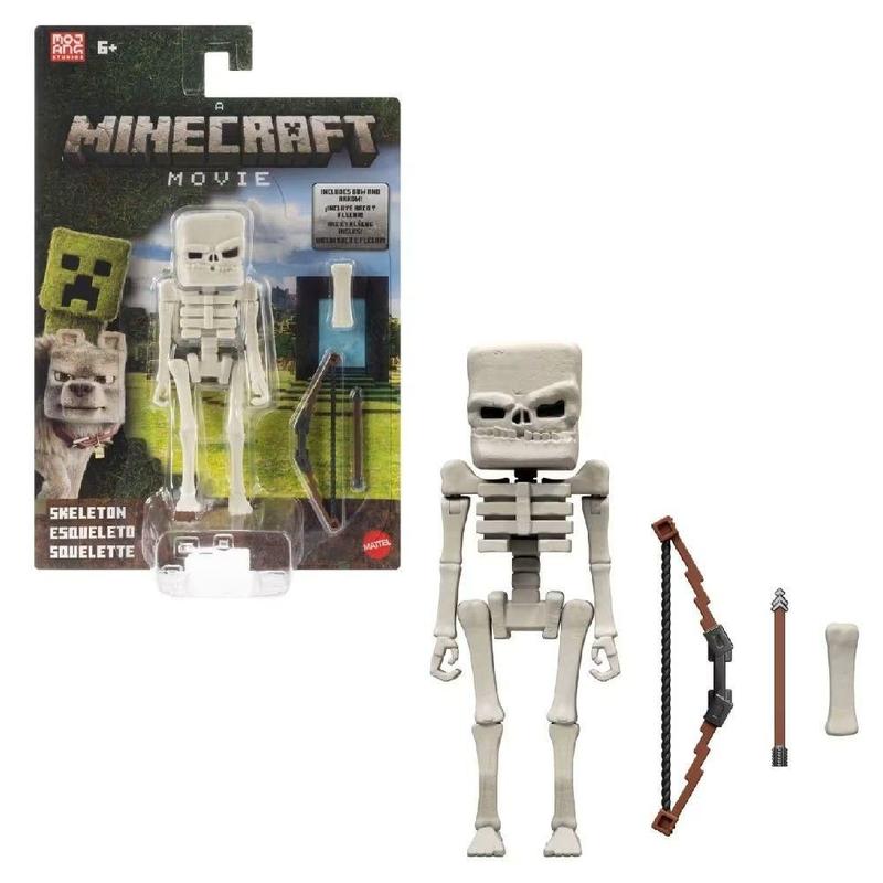 Minecraft Movie Figura Esqueleto 10 cm - Mattel - Boneco Minecraft